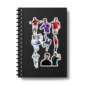 استیکر لپ تاپ و موبایل بووم طرح رونالدو مدل Cup کد BG2 مجموعه 9 عددی