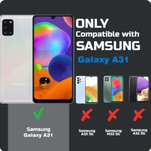 کاور گاردتک اساک مدل Myca2 مناسب برای گوشی موبایل سامسونگ Galaxy A31 Strap Logo به همراه بند