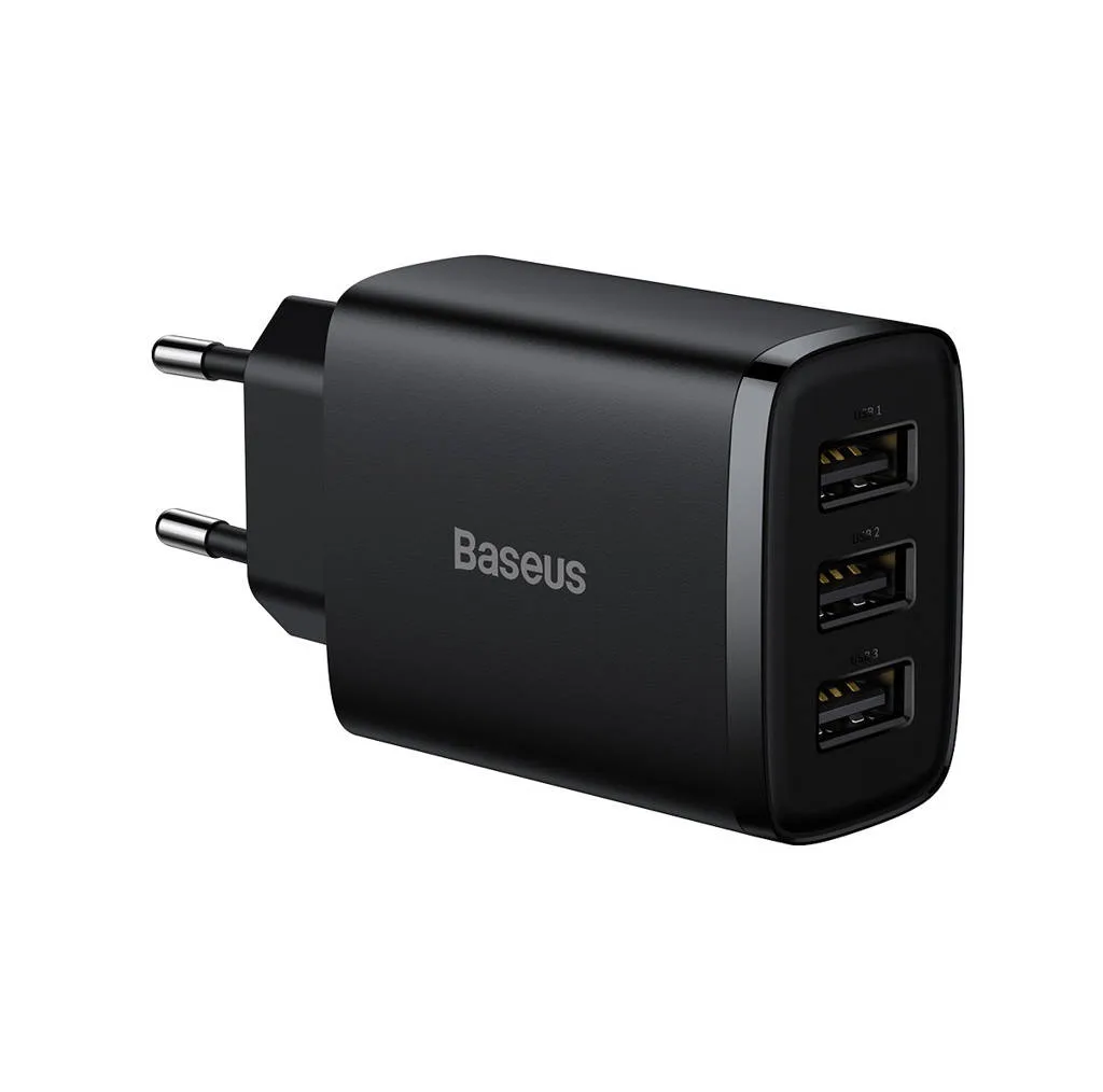 شارژر دیواری باسئوس مدل Compact Charger 3port