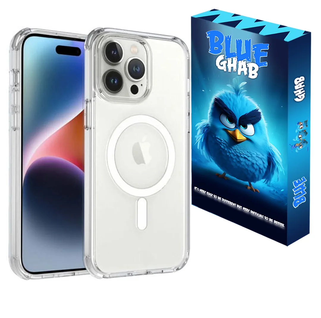 کاور بلو قاب مدل مگ سیف کد 01 مناسب برای گوشی موبایل اپل iPhone 15 Pro Max
