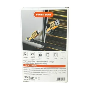 کابل تبدیل USB به لایتنینگ ، microUSB، USB-C فرست یو مدل C004 طول 120 سانتیمتر