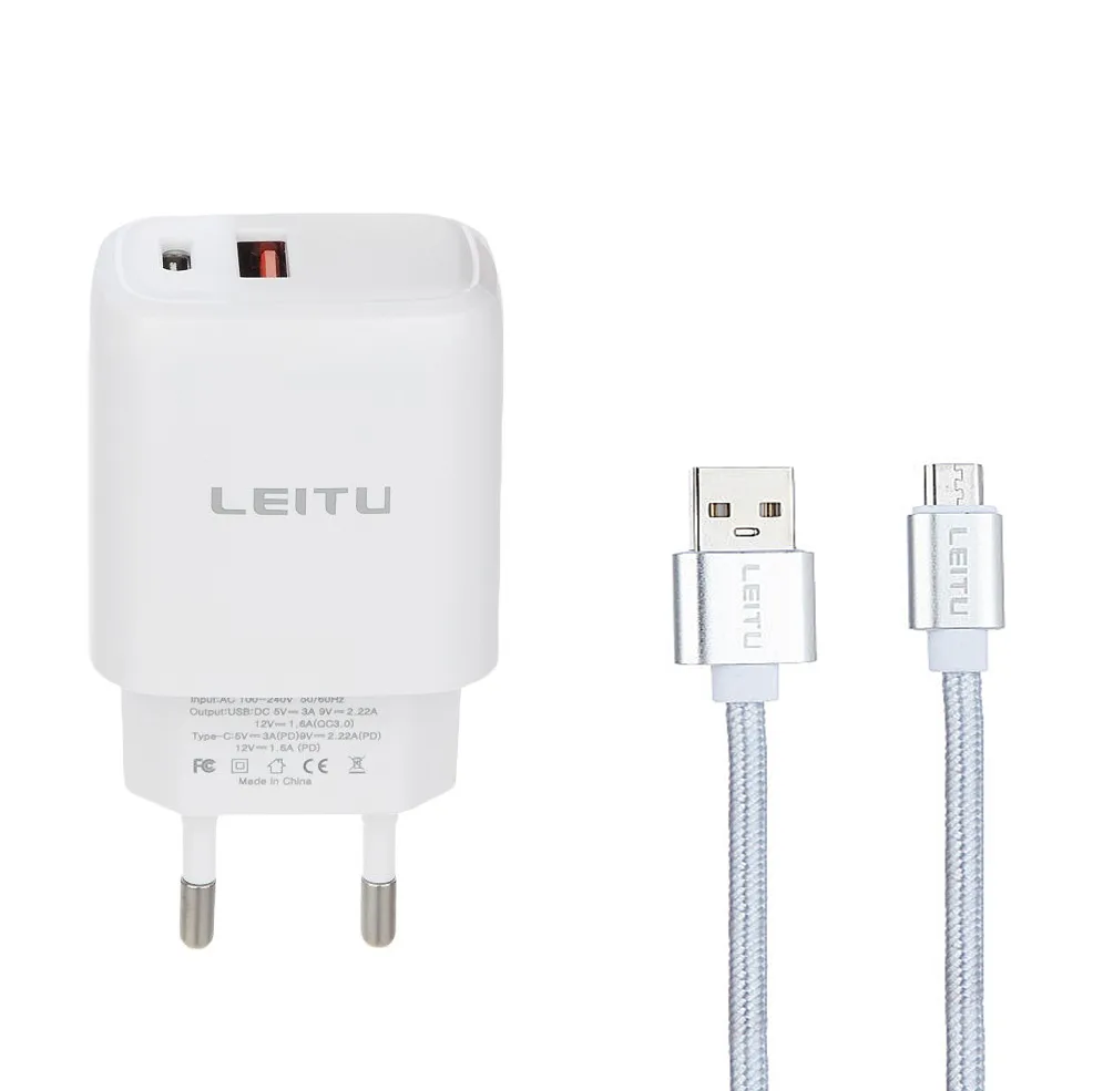 شارژر دیواری لیتو مدل LH13 به همراه کابل تبدیل microUSB