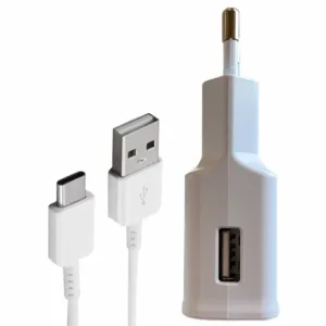 شارژر دیواری 15 وات توربو مدل Galaxy A51 به همراه کابل تبدیل USB-c