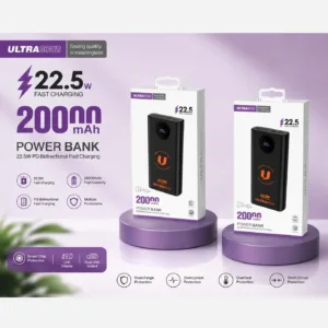 پاوربانک 22.5 وات اولتراسور مدل +U-P10 ظرفیت 20000 میلیآمپرساعت