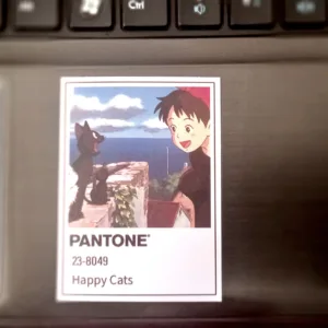 استیکر لپ تاپ کالامیکس طرح انیمه پنتون مدل pantone anime full مجموعه 62 عددی
