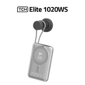 پاوربانک بیسیم 22.5 وات تی سی اچ مدل Elite 1020WS ظرفیت 10000 میلیآمپرساعت