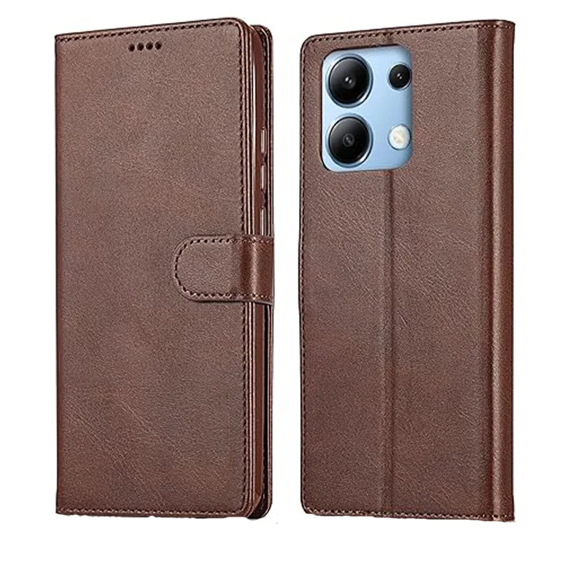 کیف کلاسوری طرح چرمی مناسب برای گوشی موبایل شیائومی redmi note 13 pro 4G