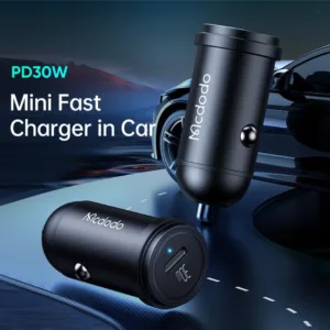 شارژر فندکى 30وات مک دودو مدل CC-749 به همراه كابل تبديل لایتنینگ
