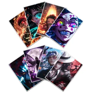استیکر و برچسب گوفی مدل هاشیرا نزوکو انیمه شیطان کش Demon Slayer Anime کد T02 مجموعه 8 عددی
