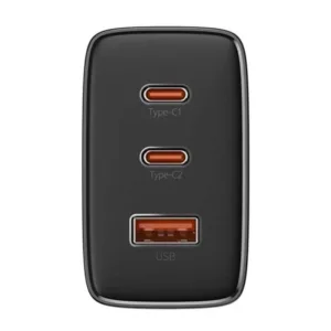 شارژر دیواری 65 وات 3 پورت بیسوس مدل Cube Pro