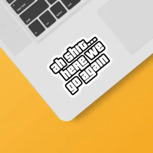 استیکر لپ تاپ و موبایل بووم طرح دیالوگ بازی GTA کد 116