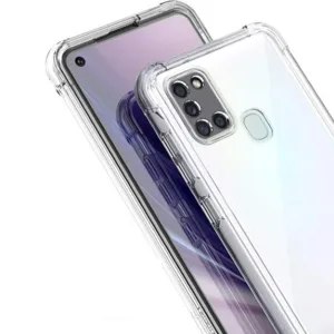 کاور مدل ژله ای مناسب برای گوشی موبایل سامسونگ Galaxy A21s به همراه محافظ لنز دوربین