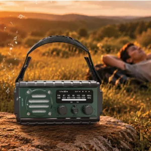 پاوربانک 20000 میلی‌آمپرساعت گرین لاین مدل G-Radio با رادیو AM/FM و چراغ قوه