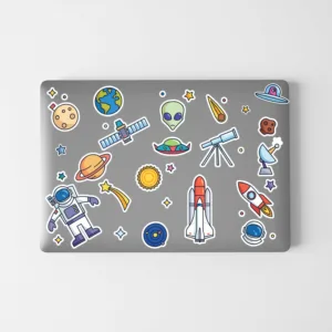 استیکر لپ تاپ مدل space مجموعه 20 عددی