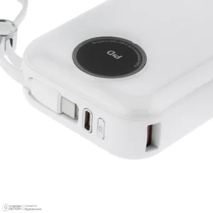 پاوربانک 22.5 وات امگا مدل PB2005 ظرفیت 20000 میلیآمپرساعت به همراه کابل USB-C به USB-C/لایتنینگ