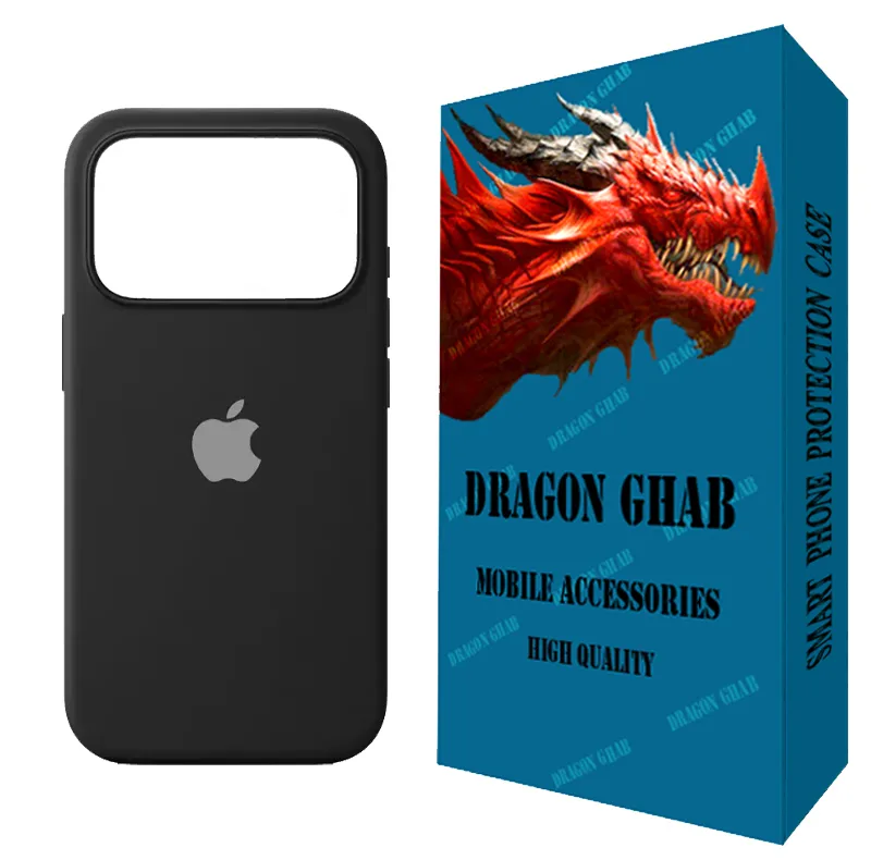 کاور دراگون قاب مدل سیلیکونی طرح SLB مناسب برای گوشی موبایل اپل iPhone 17 Pro Max