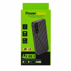 پاوربانک 10 وات مدل JR-13 ظرفیت 40000 میلیآمپرساعت به همراه کابل USB-C