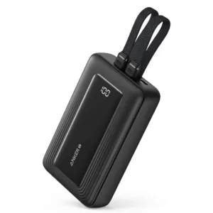 پاوربانک انکر مدل A1681 ظرفیت 20000 میلی آمپر ساعت به همراه کابل لایتنیگ و کابل USB Type-C