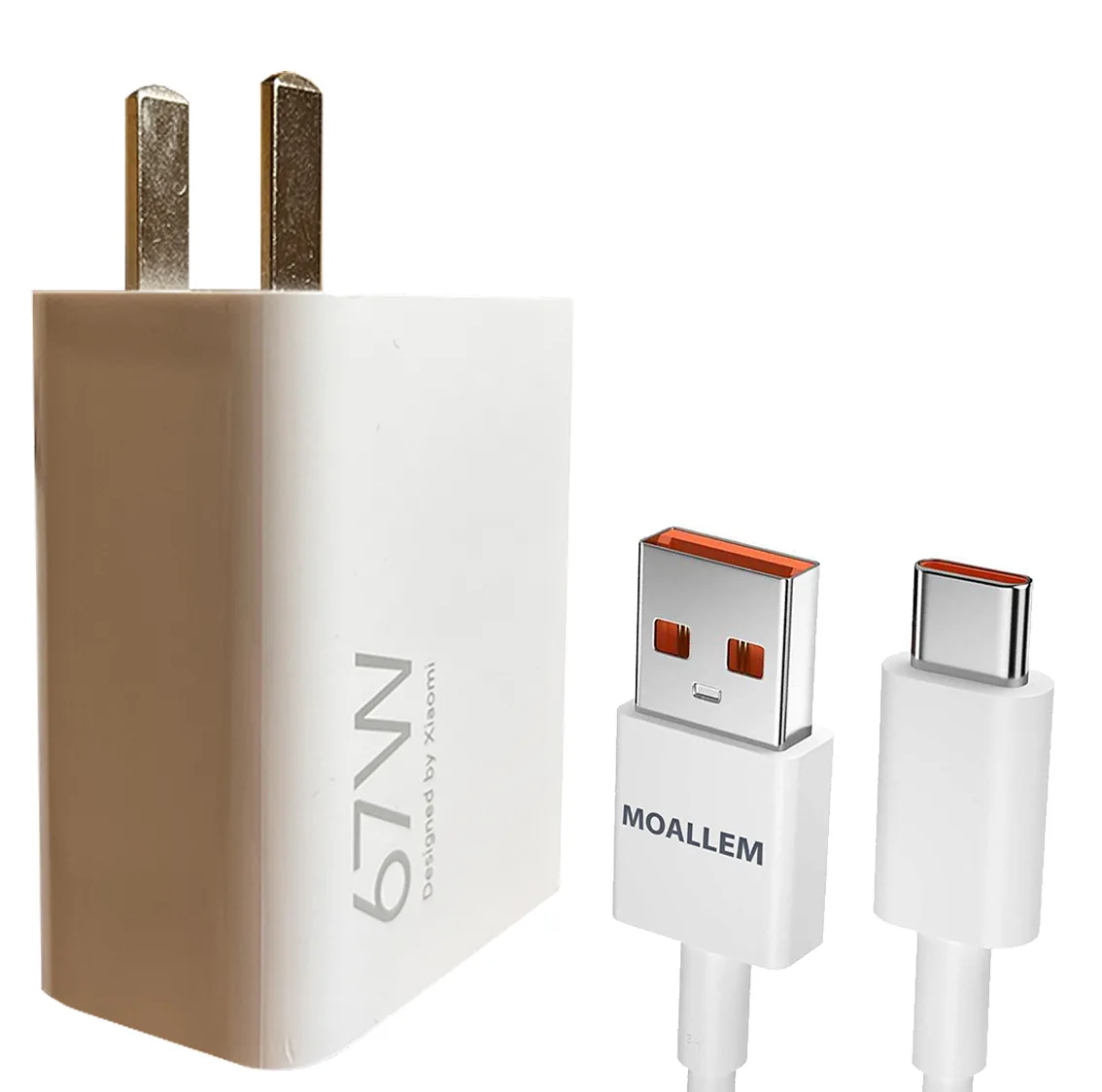 شارژر دیواری 67 وات معلم مدل POCO X4 PRO به همراه کابل تبدیل USB-C