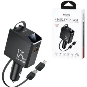 شارژر فندکی 125 وات سه پورت یسیدو مدل Y71