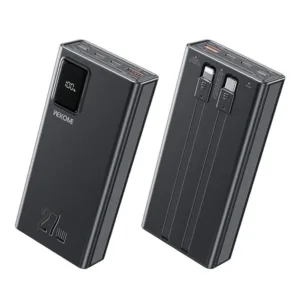 پاوربانک 27 وات ویکام مدل WP-94 Super fast ظرفیت 20000 میلی‌آمپر ساعت