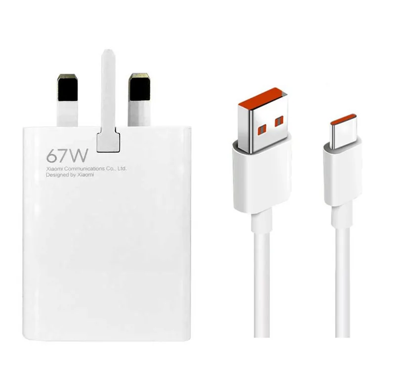 شارژر دیواری 67 وات شیائومی مدل MDY-12-EG به همراه کابل USB-C