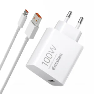 شارژر دیواری 100 وات ایمالا مدل Note 15 Pro Plus UK به همراه کابل تبدیل USB-A به USB-C