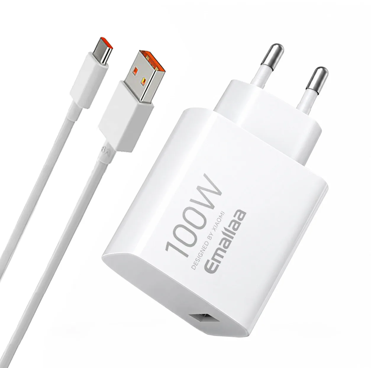 شارژر دیواری 100 وات ایمالا مدل Note 15 Pro Plus UK به همراه کابل تبدیل USB-A به USB-C