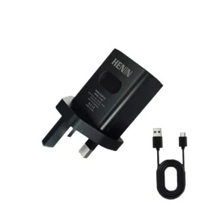شارژر باتری موبایل 12.5 وات هنین مدل FC 16u به همراه کابل تبدیل USB-A به USB-C به طول 1 متر
