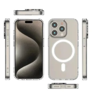 کاور مدل مگ سیف شفاف مناسب برای گوشی موبایل اپل iPhone 16 PRO