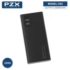 پاوربانک پی زد ایکس مدل V83 Fast Charge 22.5W ظرفیت 20000 میلی آمپر ساعت