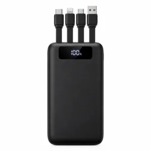 پاوربانک 22.5 وات مدلN-67 ظرفیت20 هزار میلی آمپر ساعت به همراه 4 کابل شارژ USB، USB-C، لایتنینگ و Micro USB