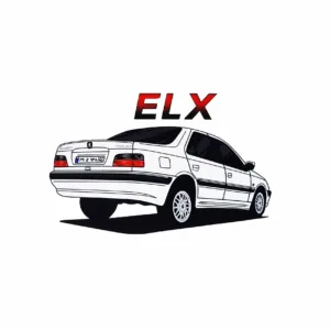 استیکر لپتاب و گوشی طرح ماشین پارس ELX کد 745