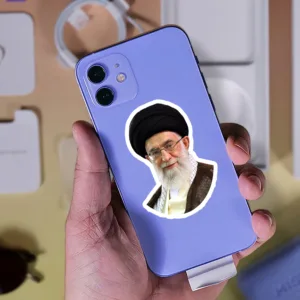 استیکر لپ تاپ پیکسل میکسل مدل آیت الله خامنه ای