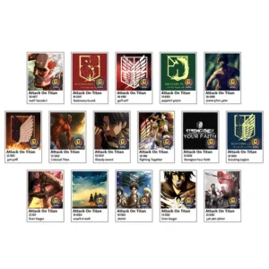 استیکر لپ تاپ کالامیکس طرح حمله به تایتان مدل attack on titan مجموعه 16 عددی