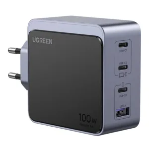 شارژر دیواری 100 وات با سه پورت USB-C و یک پورت USB-A یوگرین مدل X565 کد 35043