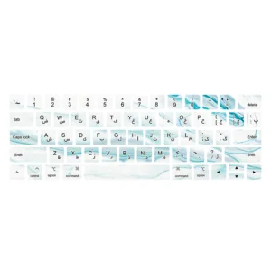 برچسب کیبورد فارسی طرح marble132 مناسب برای مک بوک پرو 13 اینچ 2018-2019