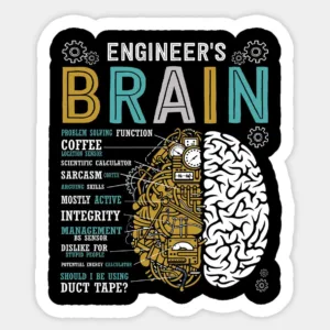 استیکر لپ تاپ و موبایل گوفی طرح مغز انسان مدل Brain 1