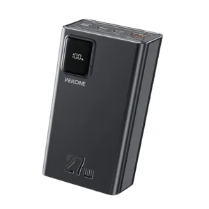 پاوربانک 27 وات ویکام مدل WP-94 Super fast ظرفیت 20000 میلی‌آمپر ساعت