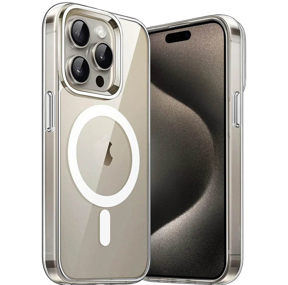 کاور قاب تک مدل مگ سیف magsafe مناسب برای گوشی موبایل اپل iPhone 15 Pro Max