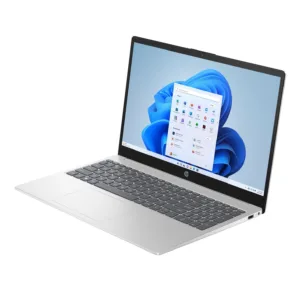 لپتاپ 15.6 اینچی اچپی مدل 15-FD0174nia، با پردازنده Core i7-1355U، کارت گرافیک GeForce MX570 A با 2 گیگابایت حافظه، 8 گیگابایت رم DDR4 و حافظه داخلی SSD با ظرفیت 512 گیگابایت، نمایشگر Full HD پنل SVA با روکش مات، پشتیبانی از Wi-Fi 6 و Bluetooth 5.4