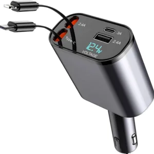 شارژر فندکی 120 وات مدل 4IN1