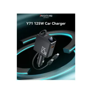 شارژر فندکی 125 وات سه پورت یسیدو مدل Y71