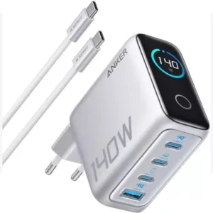 شارژر دیواری 140 وات انکر مدل A2697 به همراه کابل USB-C به طول 1.5 متر