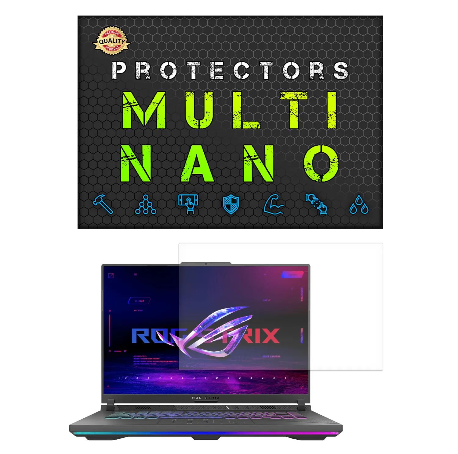 محافظ صفحه نمایش مات مولتی نانو مدل X-S1M مناسب برای لپ تاپ ایسوس ROG Strix G16 16 inch 2024