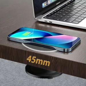 شارژر بی سیم 15 وات تک پورت مدل Hidden-4cm به همراه کابل usb-c
