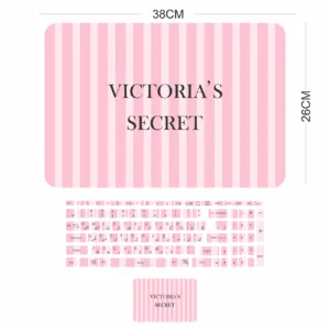 استیکر لپ تاپ مدل victoria secret مناسب برای لپ تاپ 17 اینچ به همراه برچسب حروف فارسی کیبورد