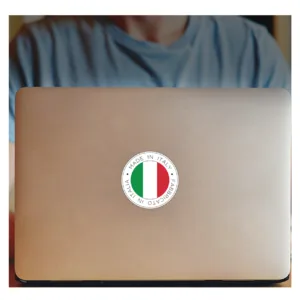 برچسب لپ تاپ طرح ساخت ایتالیا کد 1685