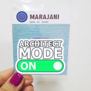 استیکر لپ تاپ مرجانی طرح معماری کد 124