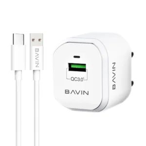 شارژر دیواری باوین مدل PC359Y به همراه کابل تبدیل USB-C